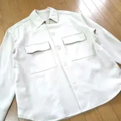 GU シャツ アウター ポケット付き長袖 メンズ