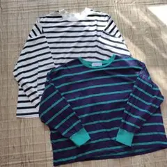 seasonreason ドロップショルダーボーダーカットソー 2点セット