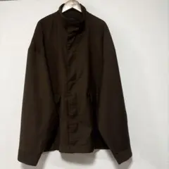 レイジブルー　メンズ　オーバーサイズ　ブルゾン　シンプル　アウター　ブラウン L