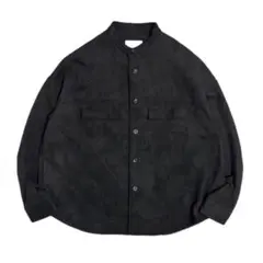 tk.TAKEO KIKUCHI スエード調 シャツジャケット ブラック