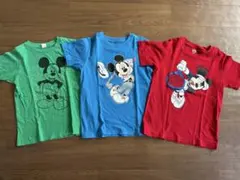 ユニクロ　ミッキーTシャツ　3枚セット　　120、130