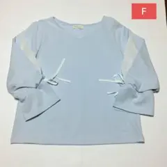 earth music&ecology　トップス　透け　シースルー　水色　F