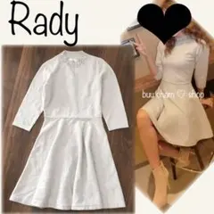 Rady♡フレアニットワンピース ビジュー