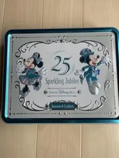 未開封★賞味期限7/7『東京ディズニーシー 25周年アソーテッドクッキー 缶』のサムネイル