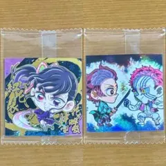 鬼滅の刃シールウエハース14 極R栗花落カナヲSEC竈門炭治郎&猗窩座2枚セット