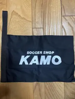 新品　サッカーショップKAMO シューズバッグ　ブラック×ホワイト