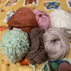 毛糸 6個セット 多色