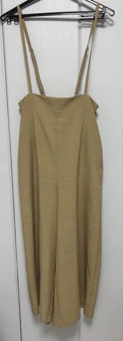 ベージュ サロペットレディース Mサイズ