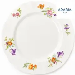 ARABIA DKモデル 紫花柄 プレート 約20cm 金彩 - メルカリ