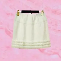 Delyle noir❤︎パールミニスカート❤︎ウール混❤︎姫系 y2k