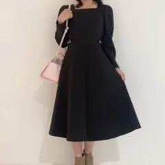 31 sons de mode♡ビット付ダンボールフレアワンピース