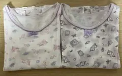 女の子長袖肌着 2枚セット 120サイズ