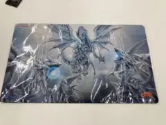 遊戯王 公式 プレイマット 白き龍の威光 青眼 ブルーアイズ 未開封 青眼の白龍 プレイマット 遊戯王の日 遊戯王の日 白き龍の威光