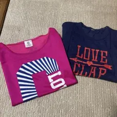 clap Tシャツ 2枚セット エクササイズウェア エアロビ ズンバ等のサムネイル