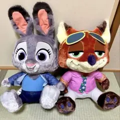 ズートピア２ スーパーラージぬいぐるみ ジュディ・ホップス ニック・ワイルド