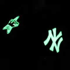 海外モデル 暗闇で光る NEW ERA NY ヤンキース キャップ 蓄光ロゴ