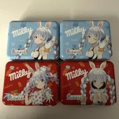 ホロライブ　兎田ぺこら　ミルキー(缶のみ) 4個まとめ売り