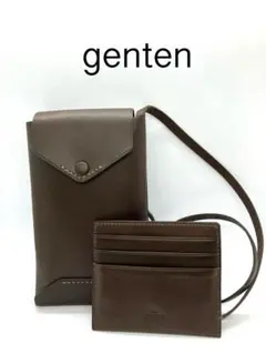 genten ゲンテン スティーレ サコッシュ　スマホショルダーバッグ ノウチャ