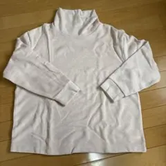 UNIQLO 薄いピンク色 タートルネック フリース