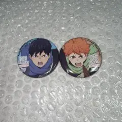 ハイキュー　日向翔陽・影山飛雄 缶バッジセット