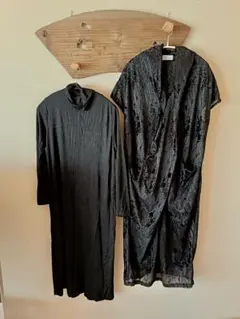 黒ワンピース ロングワンピース