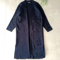 GU ジーユー ロング ニット カーディガン 羽織 　 ネイビー 紺 S