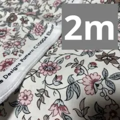USAコットン☆花柄シーチング生地（約2m）
