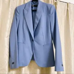 ZARA ザラ テーラードジャケット ブルー系 カジュアル 新品　アウター