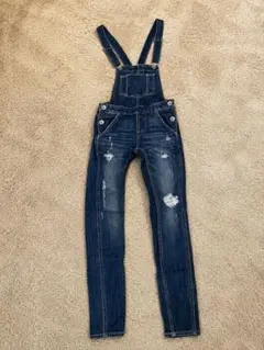 GYDA ダメージデニムサロペット ダークブルーSサイズ | Mercari