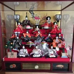 雛人形 七段飾り 西陣織高級金襴 難波 45号 熊倉基安作 中古品 - メルカリ