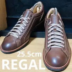 REGAL　レースアップレザースニーカー　25.5㎝　ブラウン　60EL