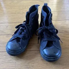 ブラックハイカットスニーカー　コンバース　19cm