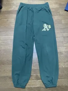 SY32】美品 スウェットパンツ カーキ プリントロゴ 2XLサイズ メンズ