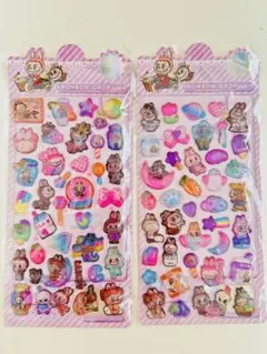 ラブブ♡ボンボンドロップシール 2枚セット うるちゅる ウォーターシール