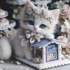 パネル生地猫