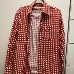 STANDARD CALIFORNIA 長袖シャツ S レッド・ホワイトチェック
