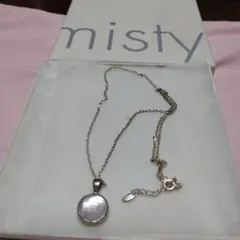 超美品 mistyミスティ　ロング　ネックレスとピアス　セットステーションタイプ 美品】Misty ミスティ ティアドロップネックレス STERLINGSILVER