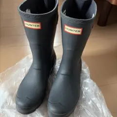 HUNTER ネイビーレインブーツ