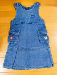 子供用　デニムジャンバースカート