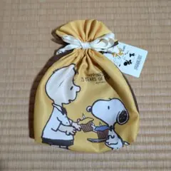 スヌーピー　フリル巾着袋