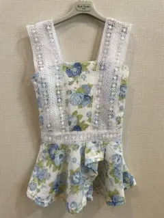 Laura Ashley girls ワンピース　ノースリーブ　Mサイズのサムネイル