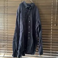 ポ*ん様 Ralph Lauren 100%コットン XL ダークネイビーシャツ