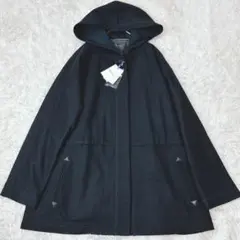 新品未使用 INDIVI アンゴラ フーデットコート さい