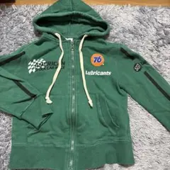 76 Lubricants ジップアップパーカー グリーン