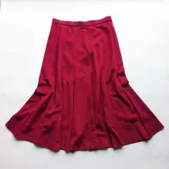 CHAT CHARMANT ニット フレアスカート ワインレッド ウェストゴムのサムネイル