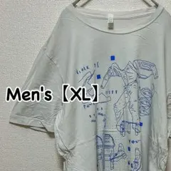 HB173【US輸入】CANVAS　半袖Ｔシャツ【メンズXL】ホワイト