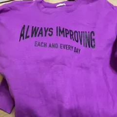 レディース　XLサイズ　パープル　トレーナー