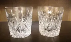 【最終在庫】HOYAクリスタルガラス ロックグラス 2個セット