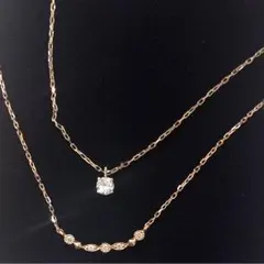 マニエールドノジェスダイヤモンドバータイプネックレス