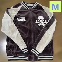 人気 VANSバンズ スカルボーン ベロア×キルティングリバーシブル